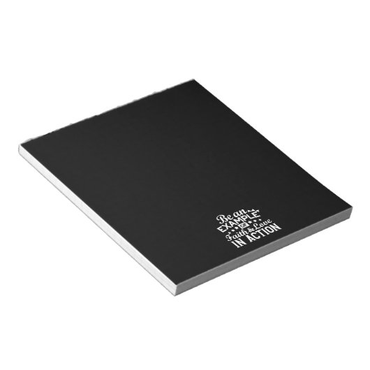 Christliche Motivation Design - Glaube, Liebe und  Notizblock (angewinkelt)