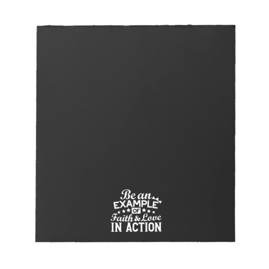 Christliche Motivation Design - Glaube, Liebe und Notizblock (Vorderseite)