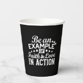 Christliche Motivation Design - Glaube, Liebe und Pappbecher (Rückseite)