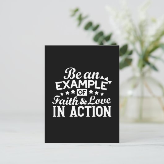 Christliche Motivation Design - Glaube, Liebe und  Postkarte (Stehend Vorderseite)