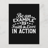 Christliche Motivation Design - Glaube, Liebe und  Postkarte (Vorderseite)