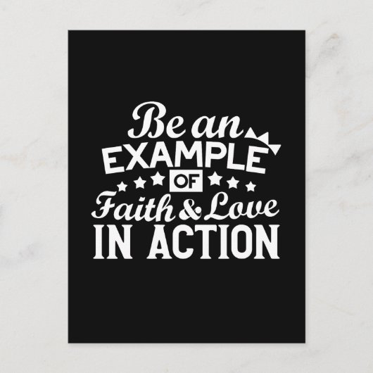 Christliche Motivation Design - Glaube, Liebe und  Postkarte (Vorderseite)