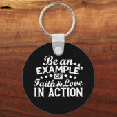 Christliche Motivation Design - Glaube, Liebe und Schlüsselanhänger (Rückseite)