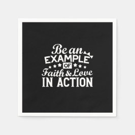Christliche Motivation Design - Glaube, Liebe und  Serviette