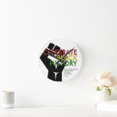 CHRISTLICHE MOTIVIEREND CELEBRATE SCHWARZE GESCHIC RUNDE WANDUHR (Zuhause)