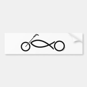 Christliche Motorradkleidung und -zusätze Autoaufkleber