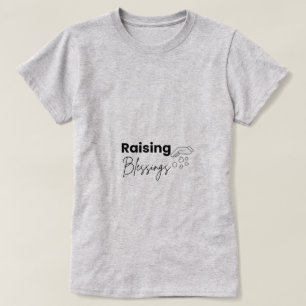 Christliche Mutter T-Shirt 'Raising Blessings'