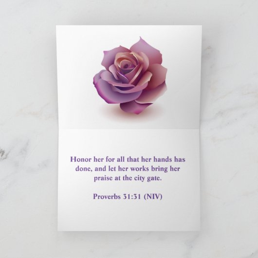 Christliche Muttertagskarte Karte (Innenseite)