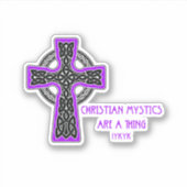 Christliche Mystik ist eine Sache Aufkleber (Vorderseite)