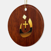Christliche Nazaräer-und Kreuz-solidarität Keramik Ornament (Links)