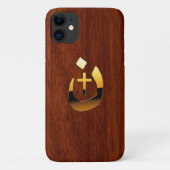 Christliche Nazarene Solidarität im Mahogany-Stil Case-Mate iPhone Hülle (Rückseite)