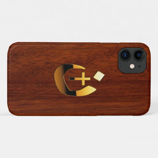 Christliche Nazarene Solidarität im Mahogany-Stil Case-Mate iPhone Hülle (Rückseite (Horizontal))
