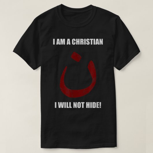 Christliche Nazarene-Symbol wird T-Shirt678 nicht  T-Shirt (Design vorne)