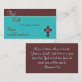 Christliche nennende Karte (Vorne/Hinten)