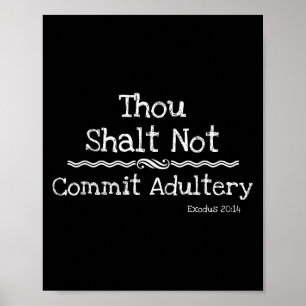 Christliche Neuheit Shirt-dont Commit Adultery Bib Poster