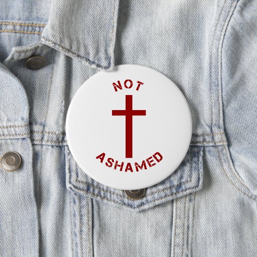 Christliche, nicht beschädigte Textgestaltung des Button (Beispiel)