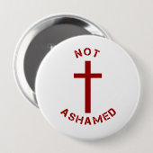 Christliche, nicht beschädigte Textgestaltung des  Button (Vorne & Hinten)