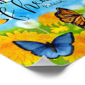 Christliche Niedliche Blüte Dank Bibel Verse Name Poster (Ecke)