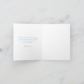 Christliche Notecard/Invite-Blue Karte (Innenseite)