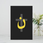 Christliche NS-Symbol Solidarität Cross Decke Briefpapier (Stehend Vorderseite)