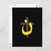 Christliche NS-Symbol Solidarität Cross Decke Postkarte (Vorne/Hinten)