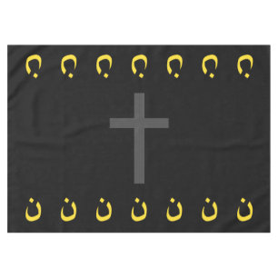 Christliche NS-Symbol Solidarität und Kreuz Tischdecke