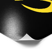 Christliche NS-Symbolsolidarität auf schwarz Fotodruck (Ecke)