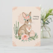 Christliche Osterhausdrucke & druckbar Feiertagskarte (Stehend Vorderseite)