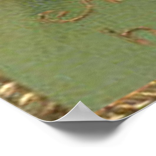 Christliche Osterlilie Poster (Ecke)