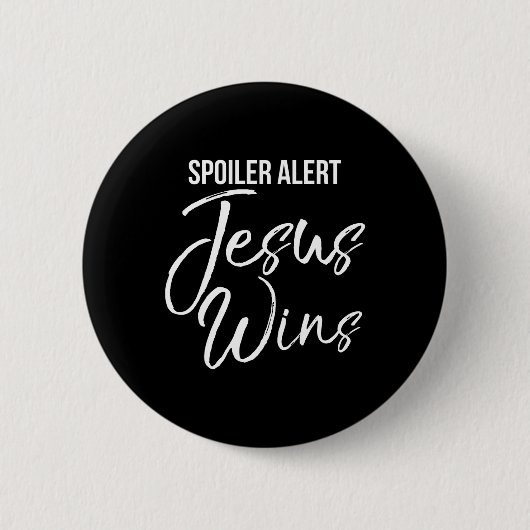 Christliche Osterratquote Salvation Spoiler Warnje Button (Vorderseite)