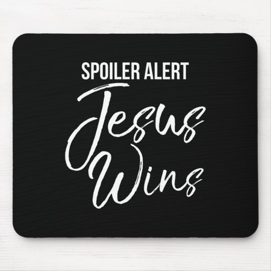 Christliche Osterratquote Salvation Spoiler Warnje Mousepad (Vorne)