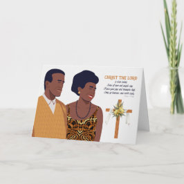 Christliche Osterschrift Afrikanisches Amerikanisc Feiertagskarte
