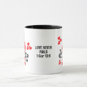 Christliche Paare VALENTINE GNOME Rote Herzen Tasse (Zentrum)