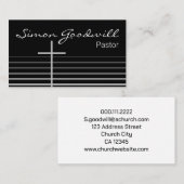 Christliche Pastor Minister Visitenkarten | Einfac Visitenkarte (Vorne/Hinten)