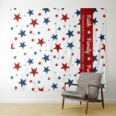 Christliche Patriotische Stars Fotobooth Hintergru Wandteppich (Beispiel (Horizontal))