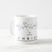 Christliche Peptidnamen-Tasse Kaffeetasse (Vorderseite Links)