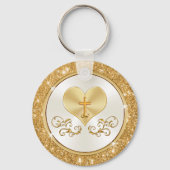 Christliche Personalisierte 50-jährige Jubiläumsfa Schlüsselanhänger (Rückseite)