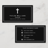 Christliche Pfarrgemeinde Minister Religiöses Kreu Visitenkarte (Vorne/Hinten)