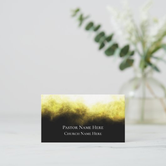 Christliche Pfarrkirche im benutzerdefinierten Tex Visitenkarte (Stehend Vorderseite)
