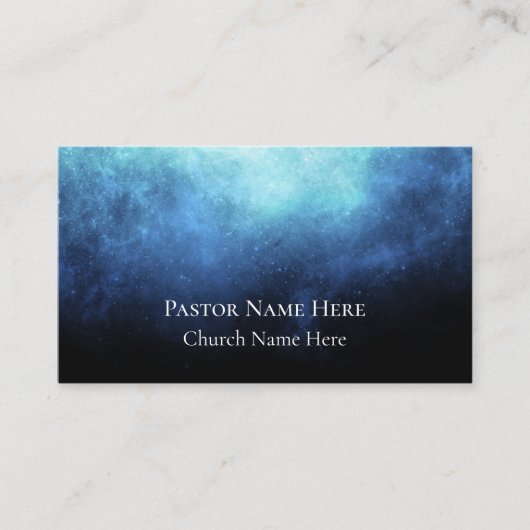 Christliche Pfarrkirche im benutzerdefinierten Tex Visitenkarte (Vorderseite)