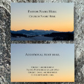 Christliche Pfarrkirche im benutzerdefinierten Tex Visitenkarte