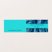 Christliche Pfarrkirche Moderne Türkis Natur Visitenkarten (Außenseite Aufgefaltet)