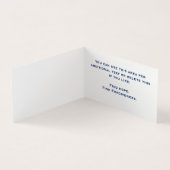 Christliche Pfarrkirche Moderne Türkis Natur Visitenkarten (Innenseite)