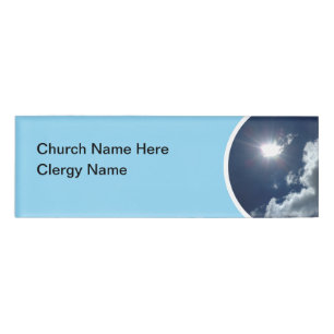 Christliche Pfarrkirche Namenschild