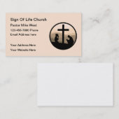 Christliche Pfarrkirche Visitenkarte (Vorne/Hinten)