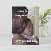 Christliche PHANTASTISCHE VATER-Vathomaterkarte Feiertagskarte (Stehend Vorderseite)