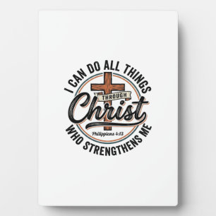 Christliche Philipper 4_13 Vintage-Zitat-Shirt Des Fotoplatte