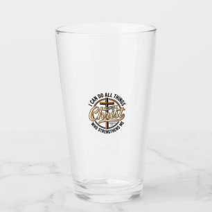 Christliche Philipper 4_13 Vintage-Zitat-Shirt Des Glas