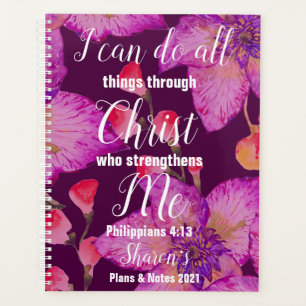 Christliche Philippinen 4:13 2022 Personalisiert Planer
