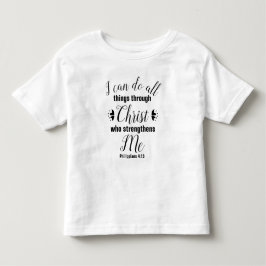 Christliche Philippinen 4:13 Bibelverse Kleinkind T-shirt